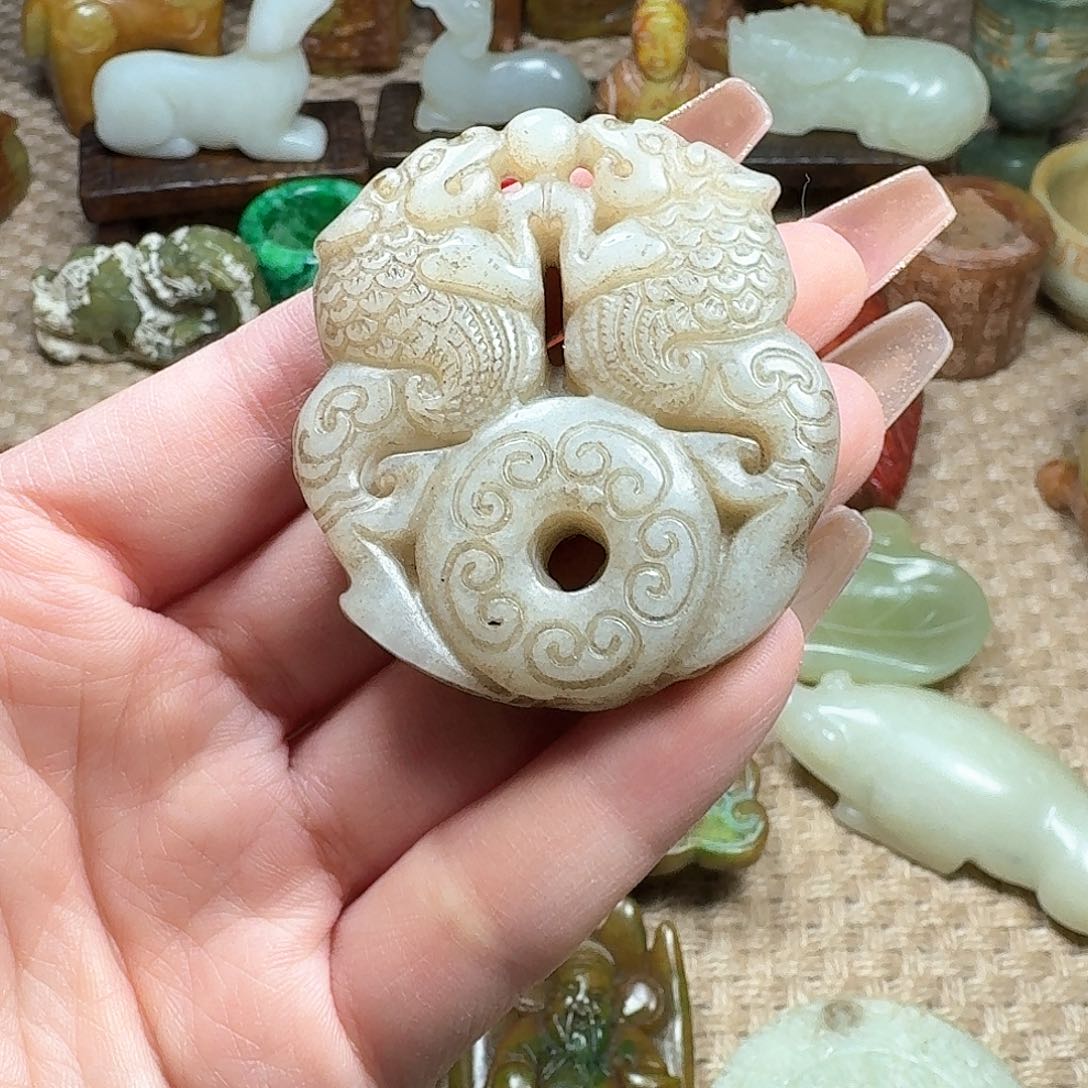 白玉菩提吊坠挂件