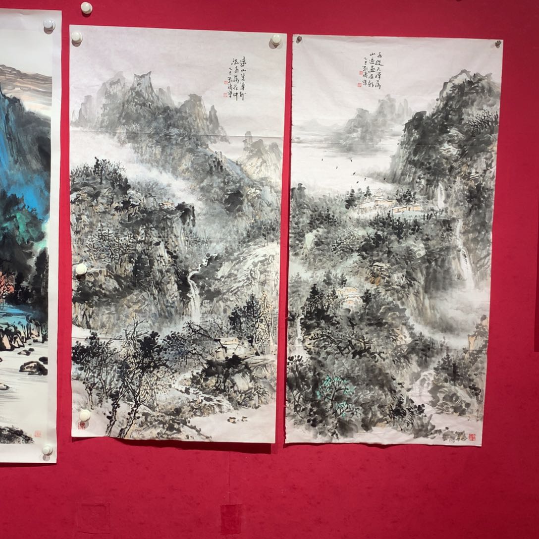 枕***人国画刘海军老师作品