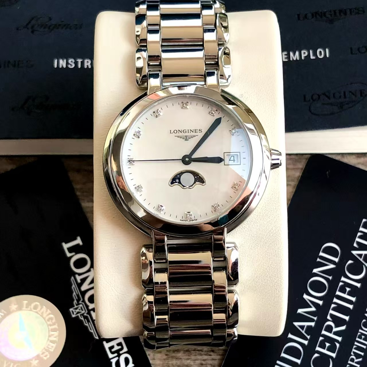 99新 Longines/浪琴 浪琴/石英/24年全套/30.5mm/sbk0128729