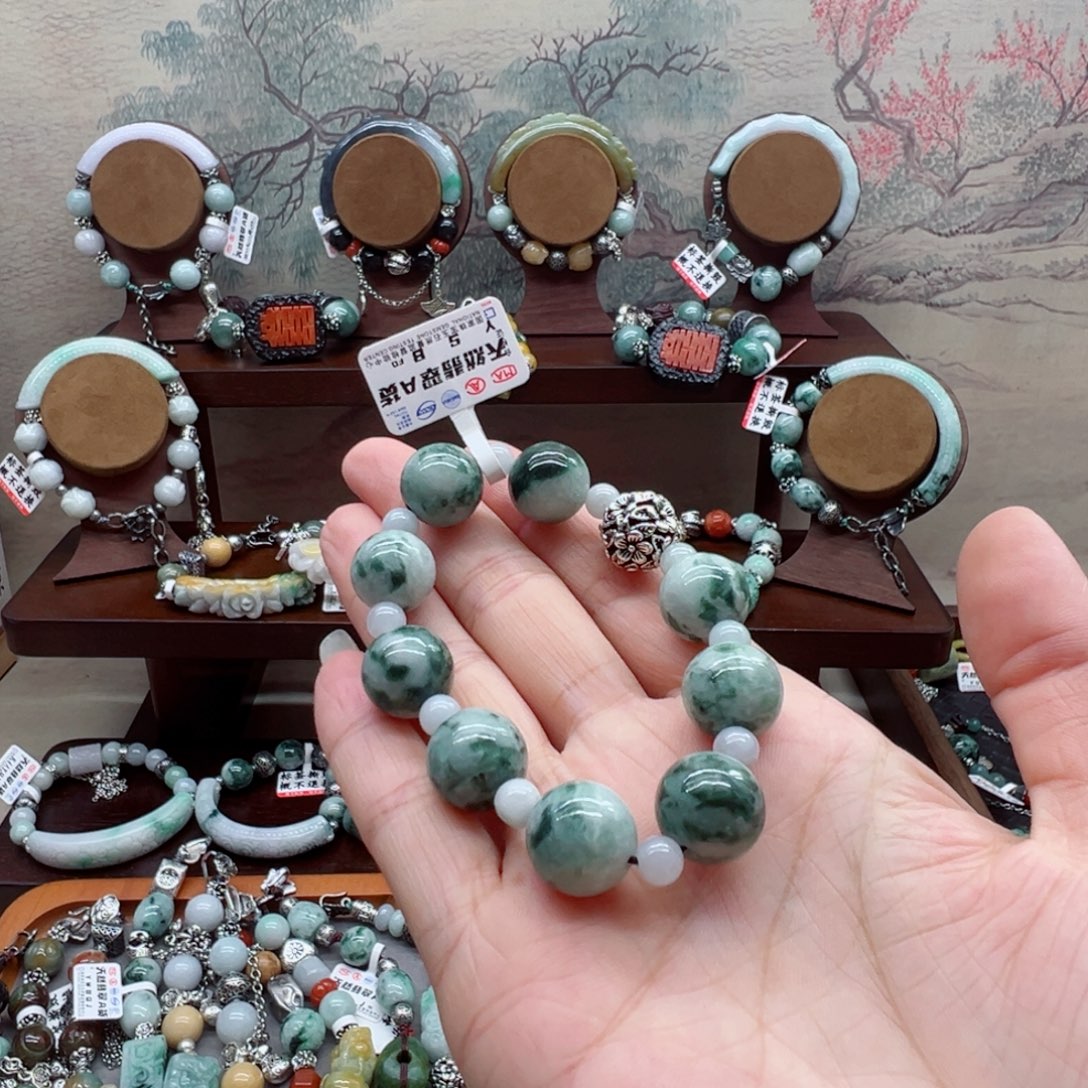 未镶嵌手链翡翠翡翠手串