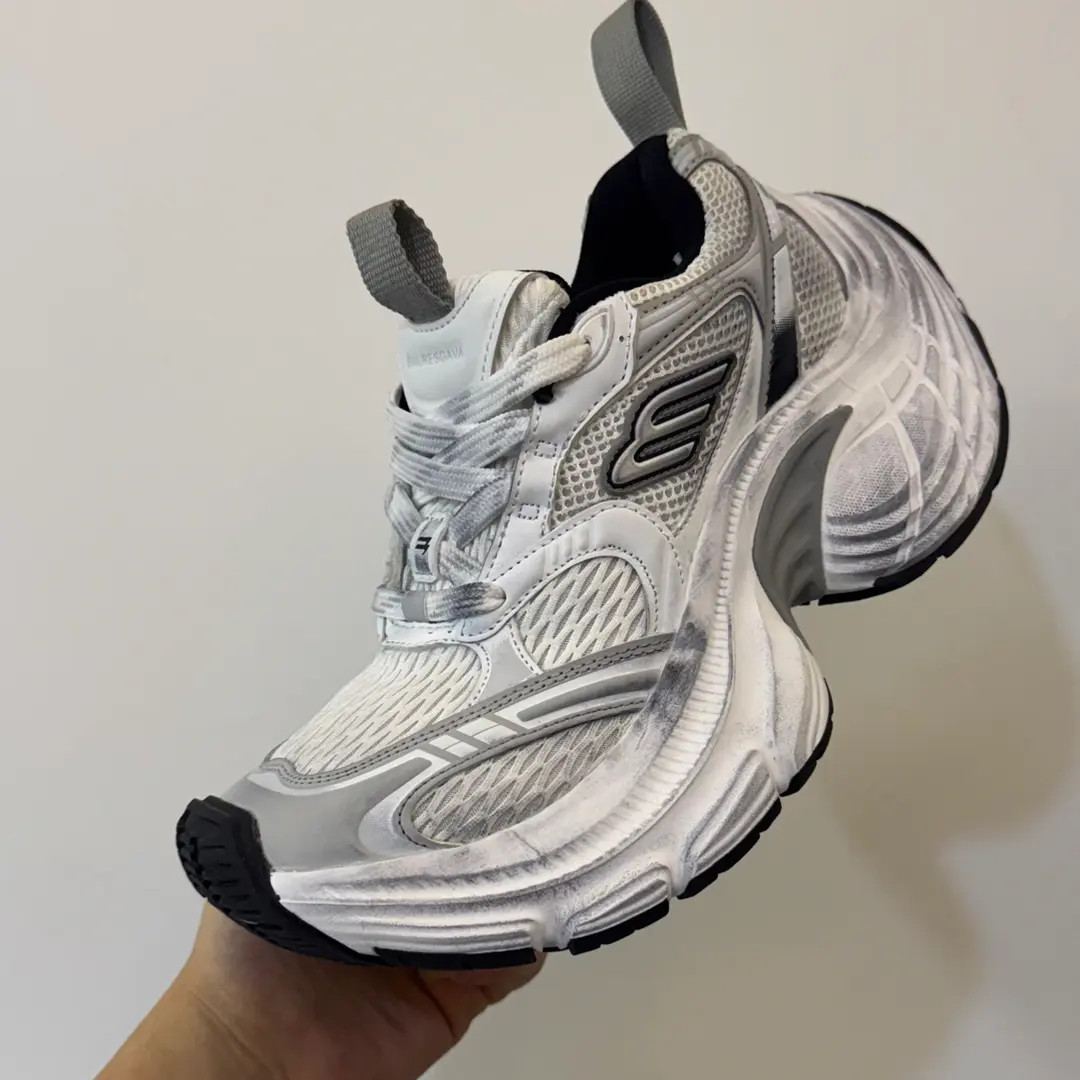 10XL高版本大版型老爹鞋男莆田厚底增高做旧网面休闲运动鞋男女鞋