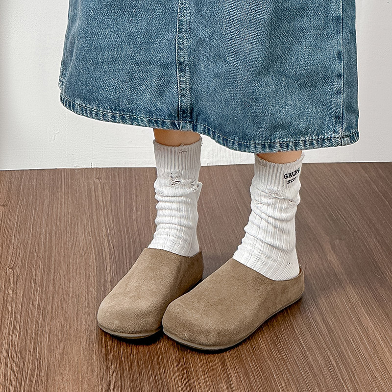 2025年新款风居家防滑复古春秋包头拖春秋厚底勃肯鞋女博肯鞋