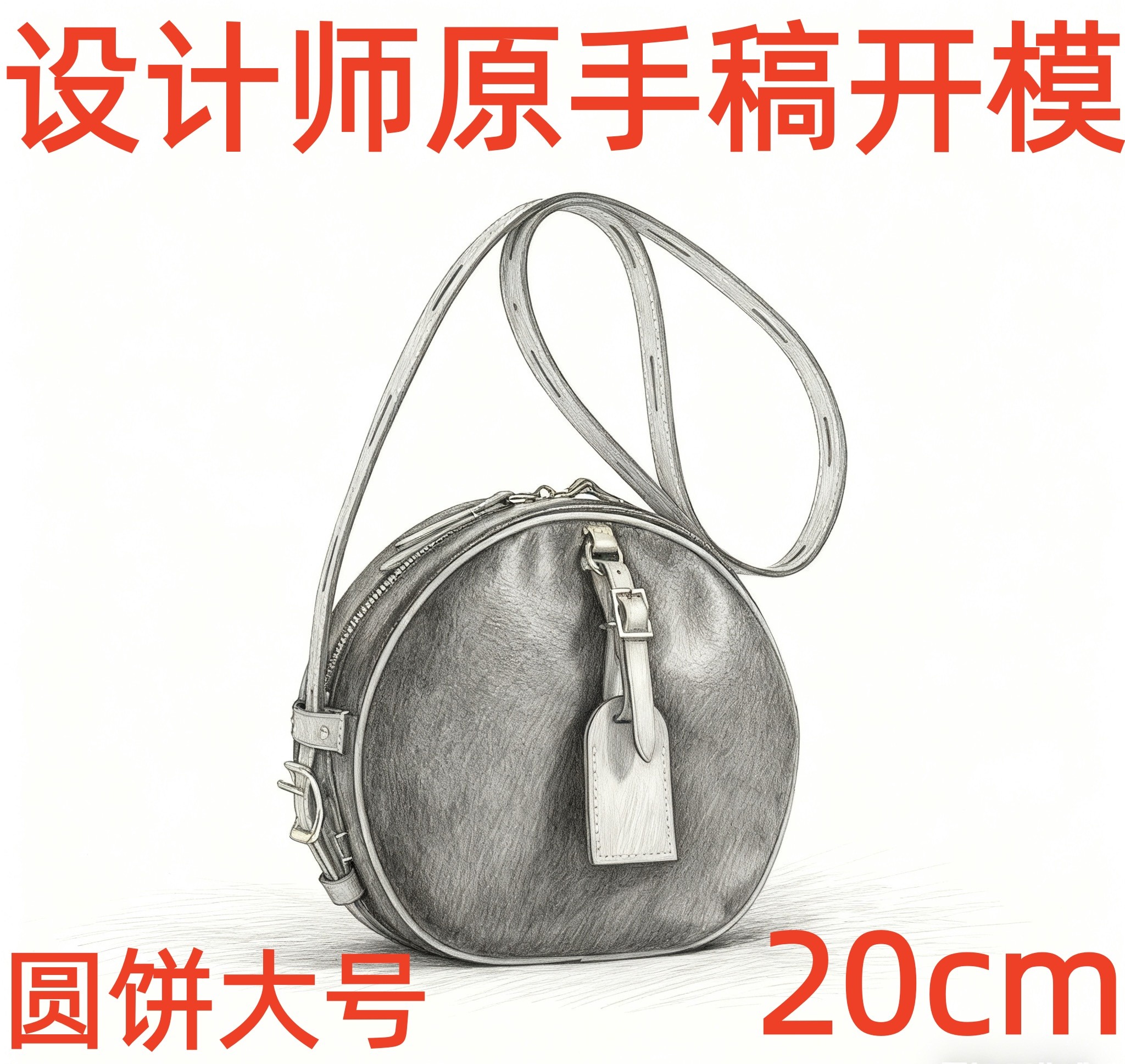 A009 圆饼大号 20cm【到货带原标】【带内标】【带礼盒】单肩包