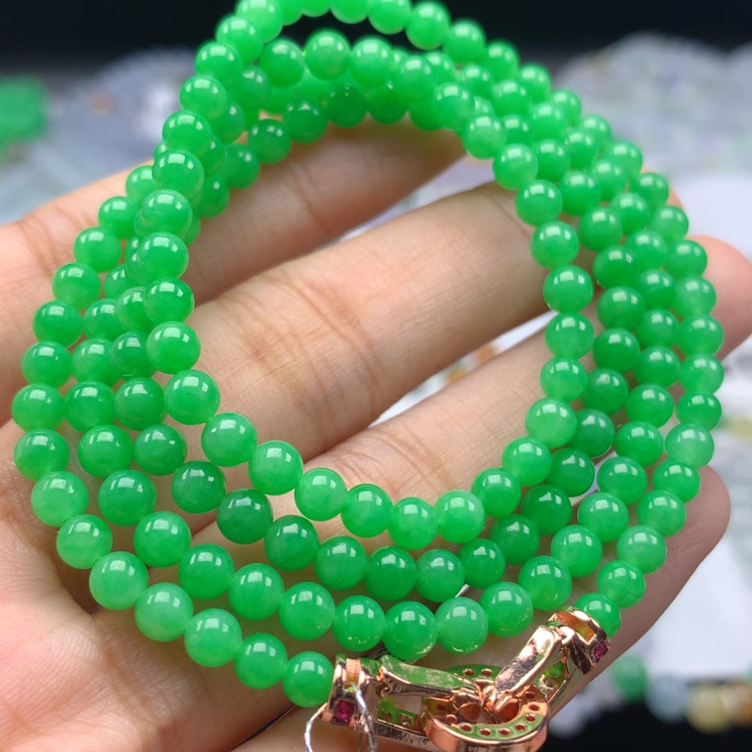 翡翠手链未镶嵌卡