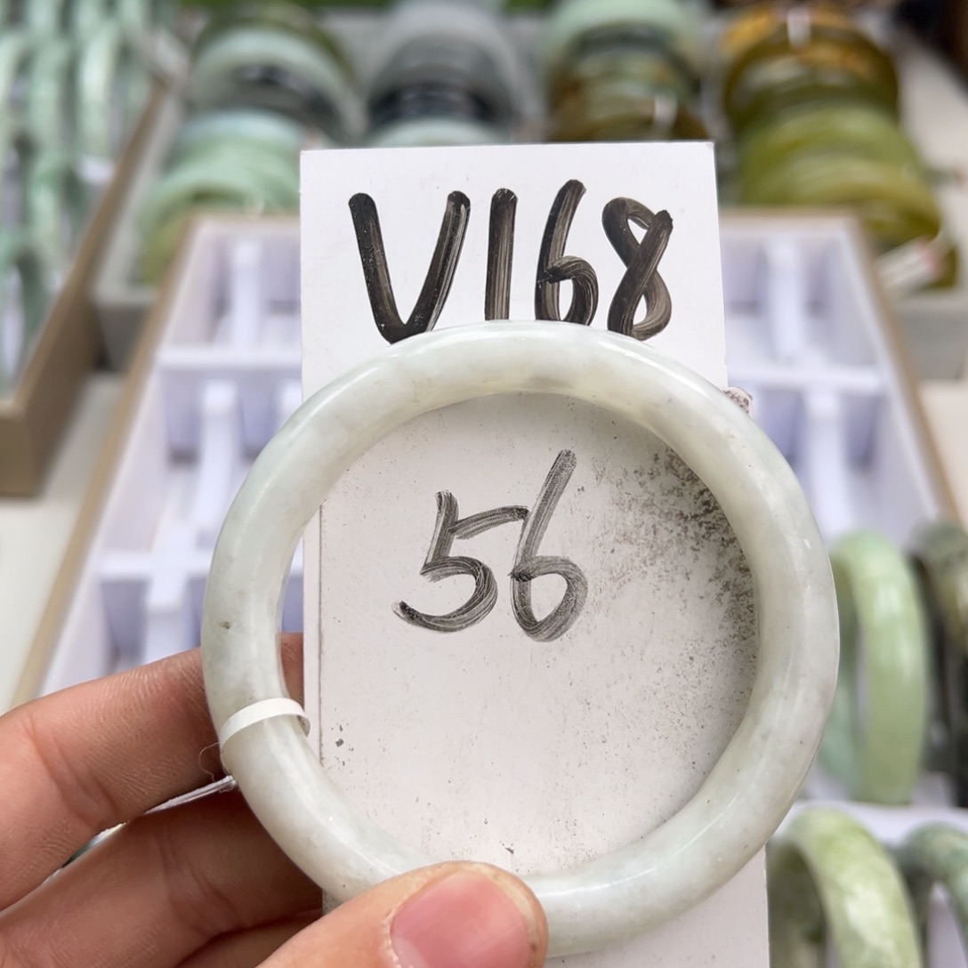 岫玉手镯未镶嵌天然岫玉微瑕