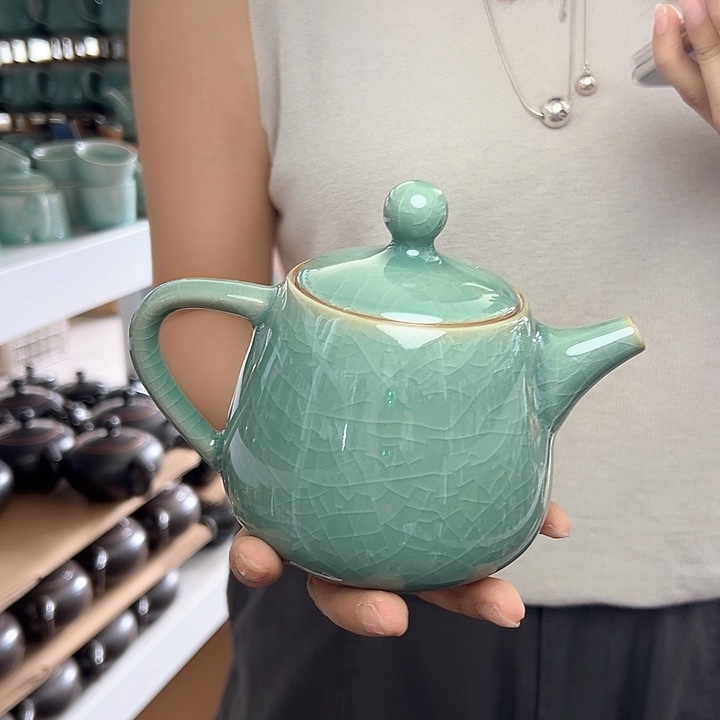 龙泉云间青瓷小米茶器