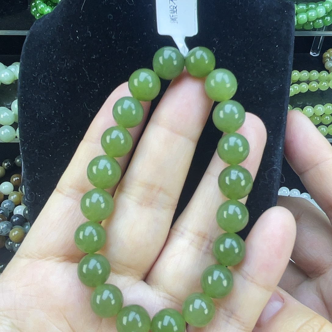 和田玉未镶嵌手链7