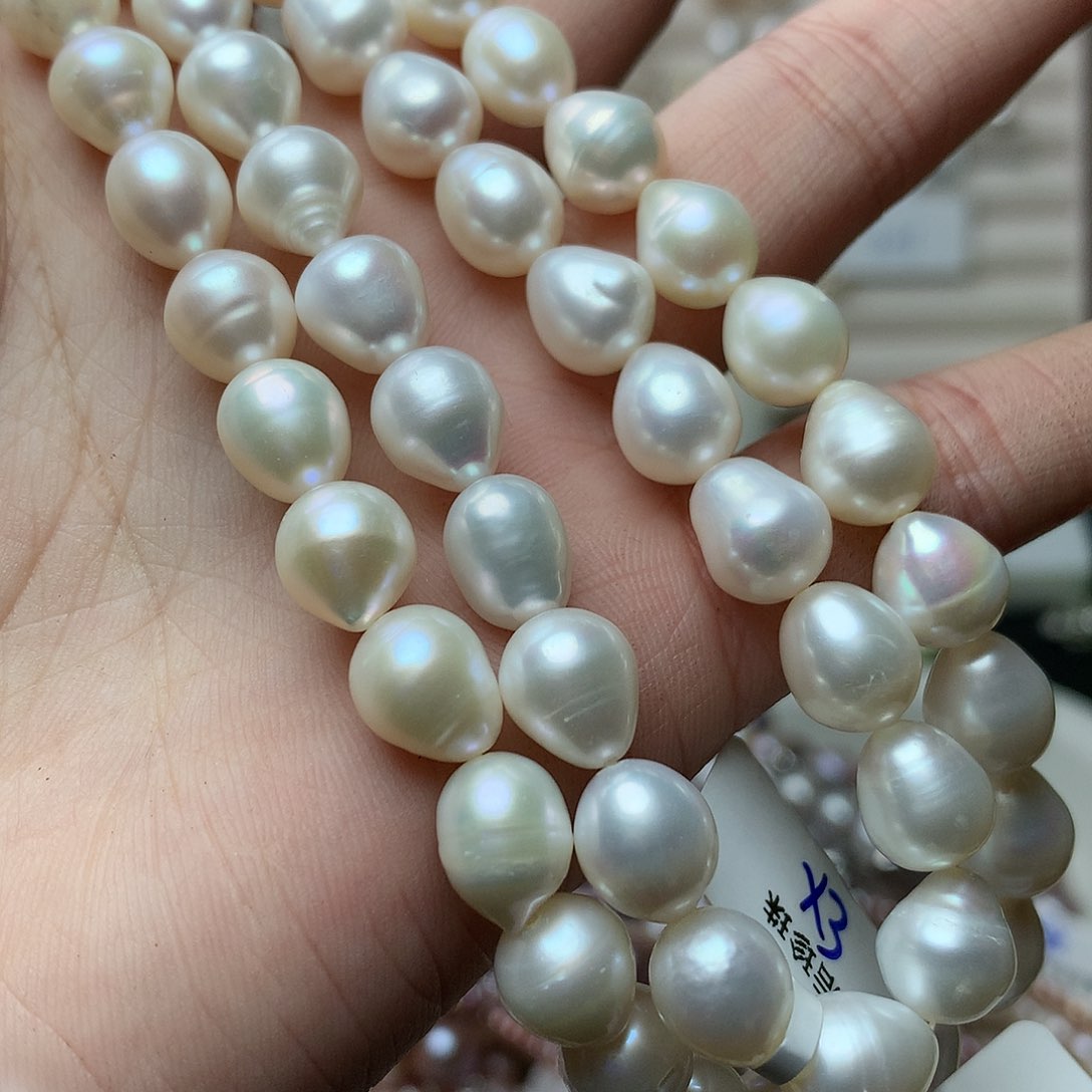 淡水珍珠8-9未镶嵌x3项链