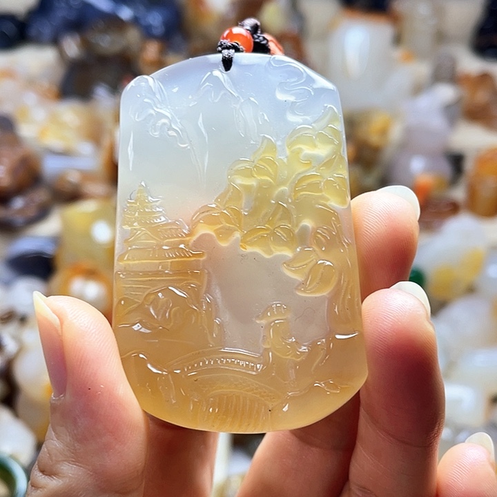 石英质玉未镶嵌小摆