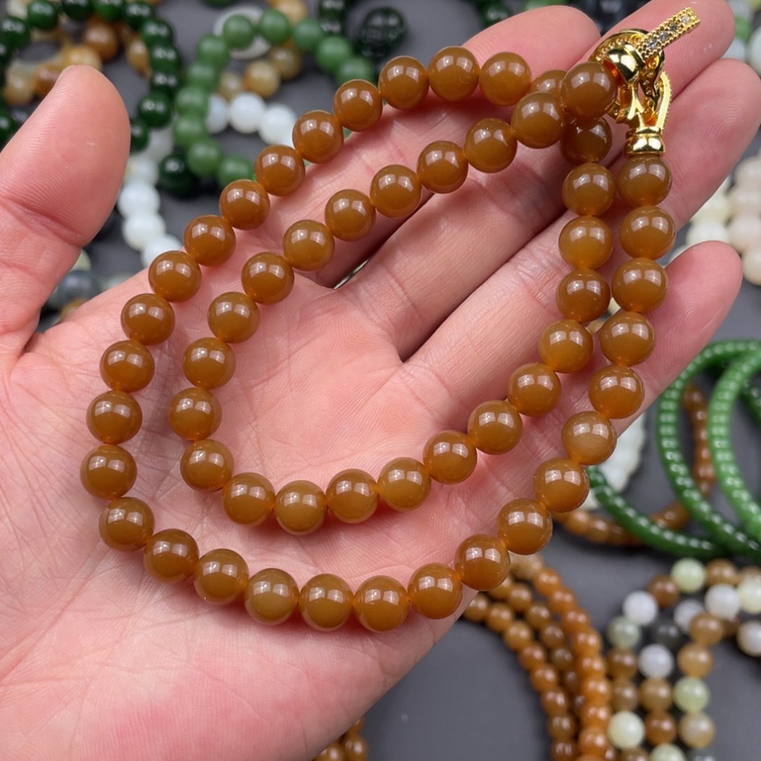 和田玉手串未镶嵌