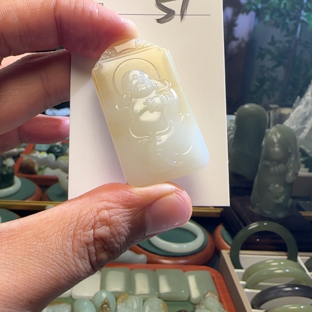 鲲***和田玉未镶嵌颈饰