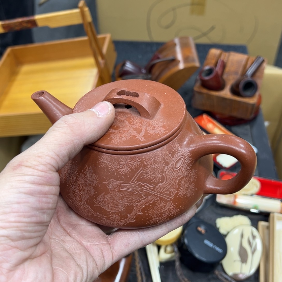 飞***子紫砂日本工艺品摆件