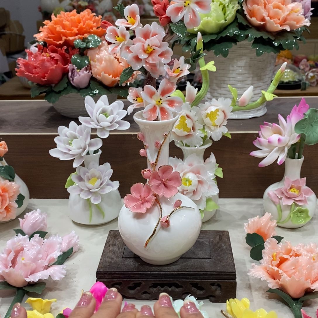 瓷片陶瓷工艺品摆件