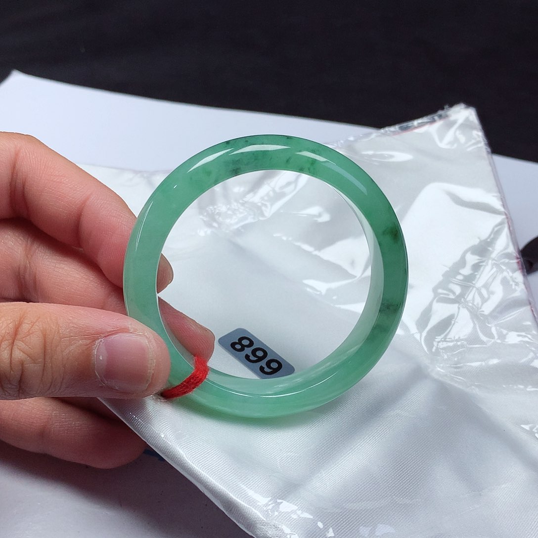 翡翠未镶嵌手镯50正圈