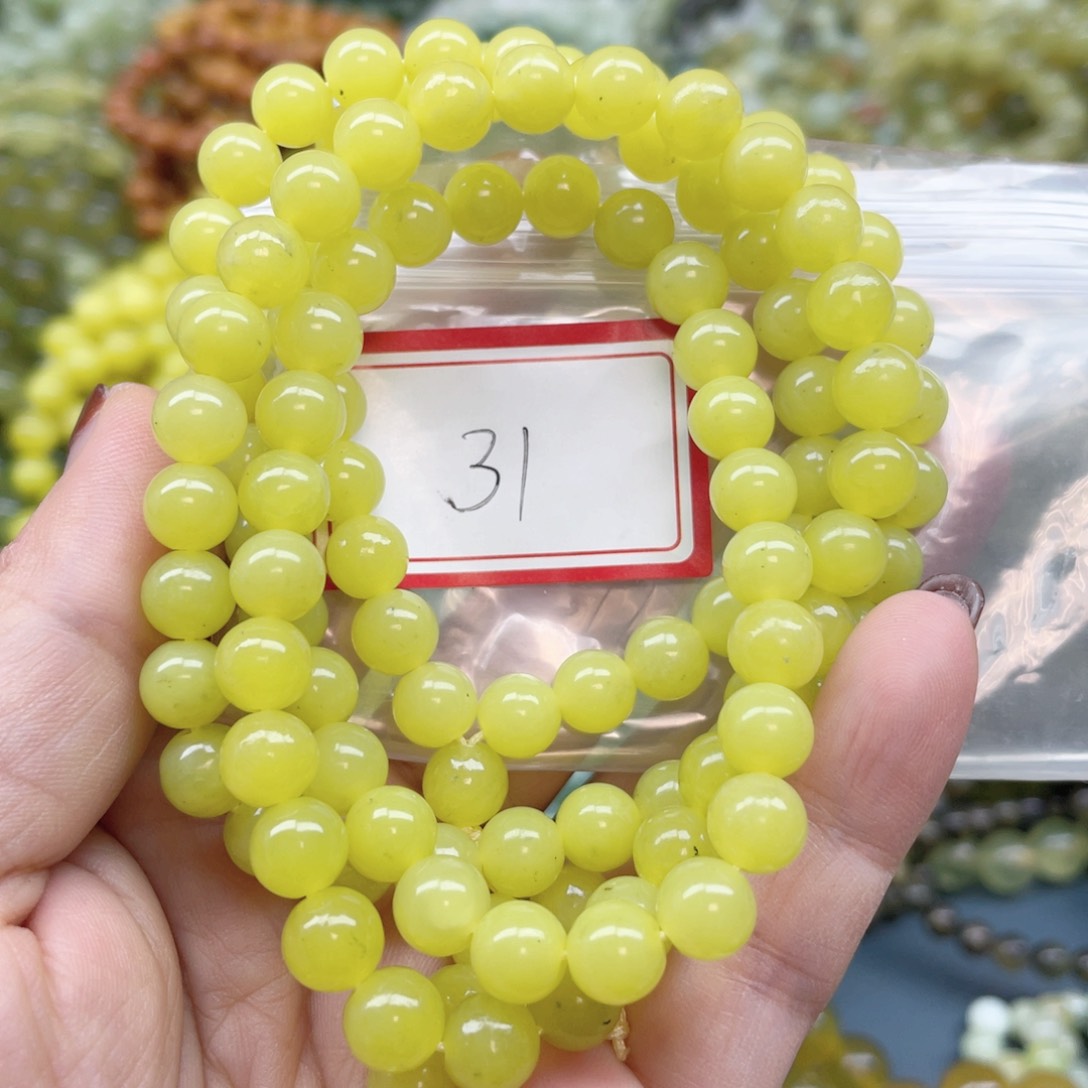 未镶嵌蛇纹石玉手串