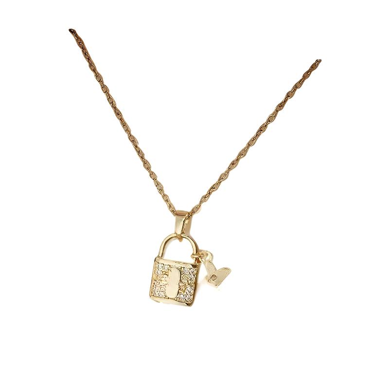 钛钢项链 钛钢H项链白色金色X00181