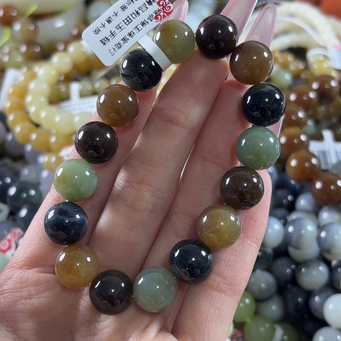 和田玉未镶嵌手链479