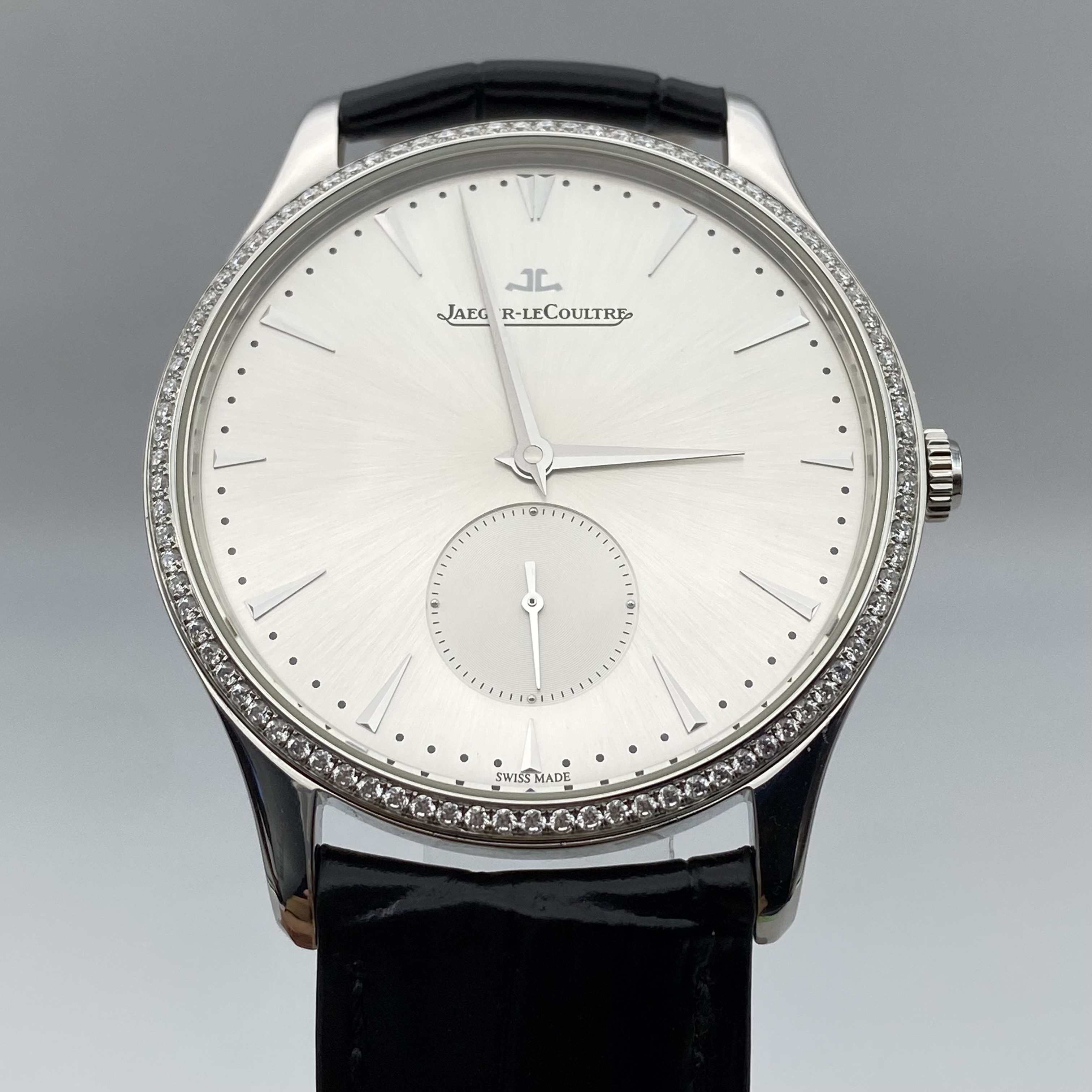 95新 Jaeger-LeCoultre/积家 积家 大师 后镶钻 表径：40mm