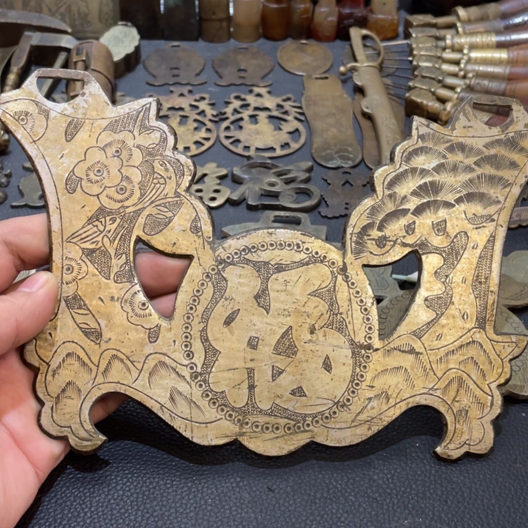 铜件福如东海寿比南山