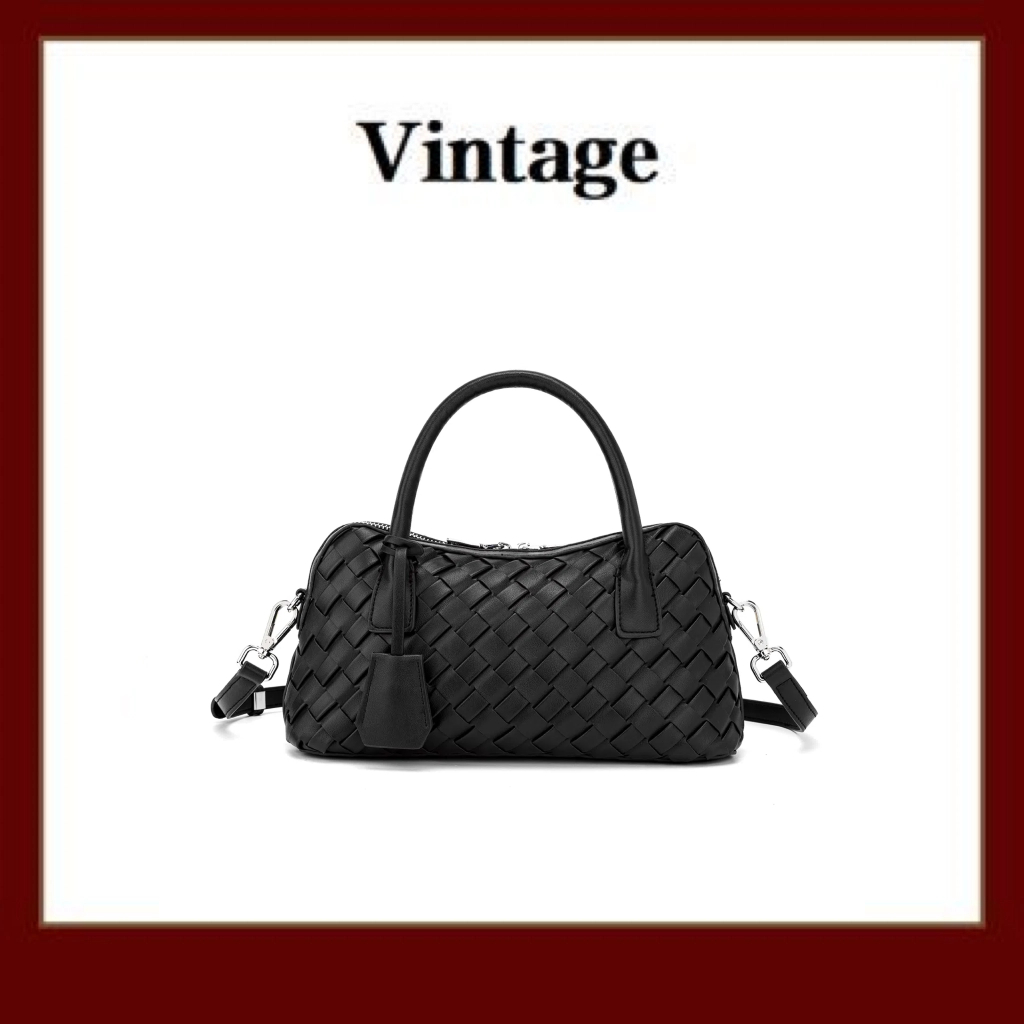 FIMKA黑色手提单肩斜挎包