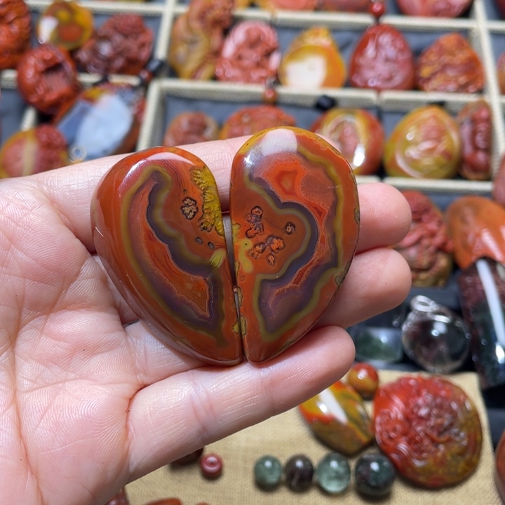 玛瑙/玉髓战国红未镶嵌