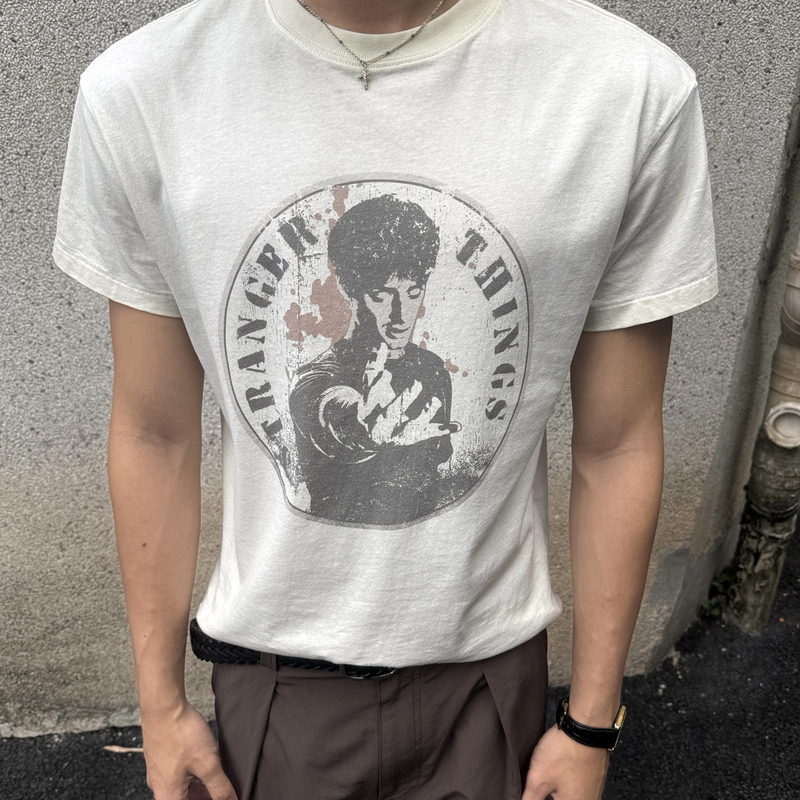 7HILL 26ss 「觉醒」成衣染色单缝线人像Tee