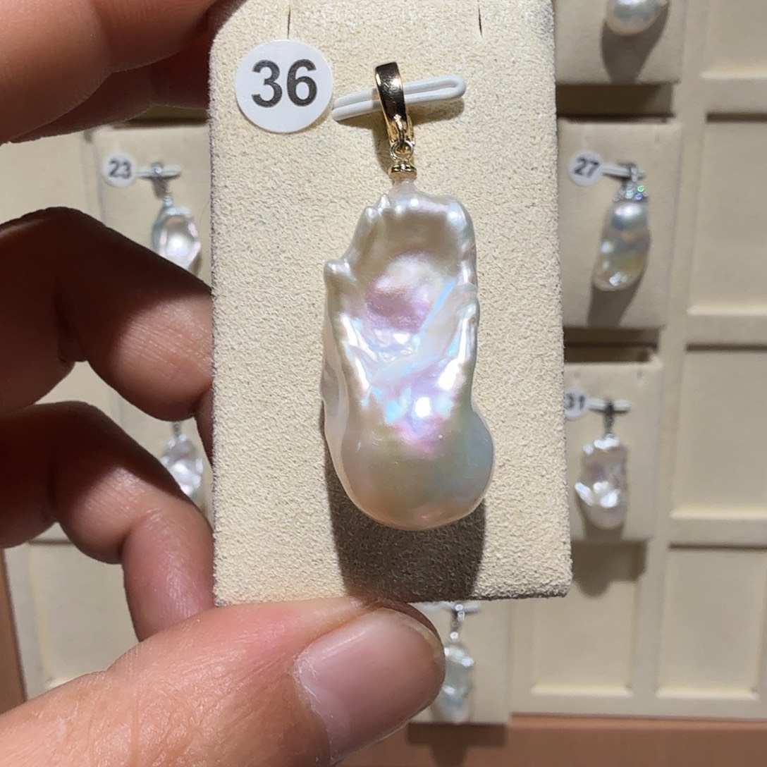 吊坠(不含链)合金淡水珍珠