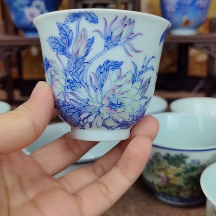 昙花主人杯品茗杯