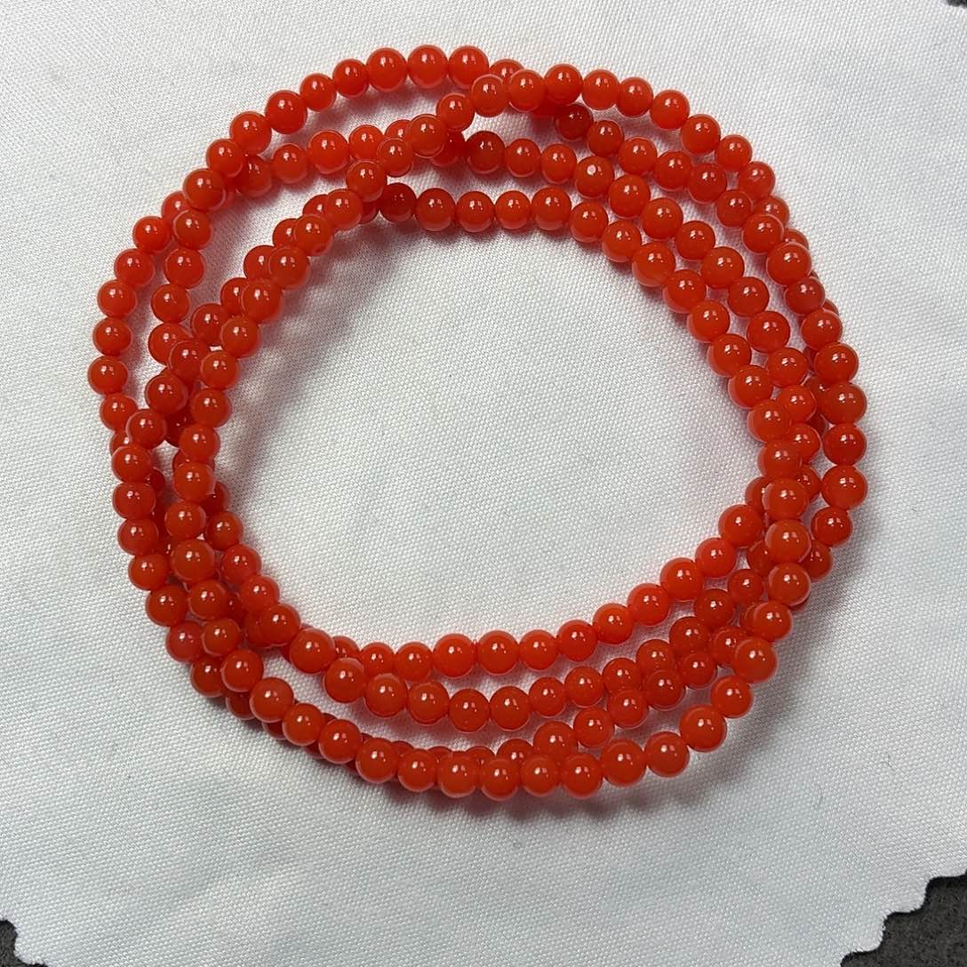 南红玛瑙未镶嵌3.5➕多圈