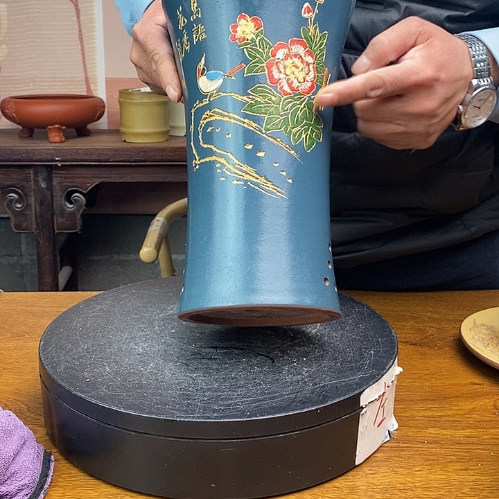 紫砂花盆货号一只LH28