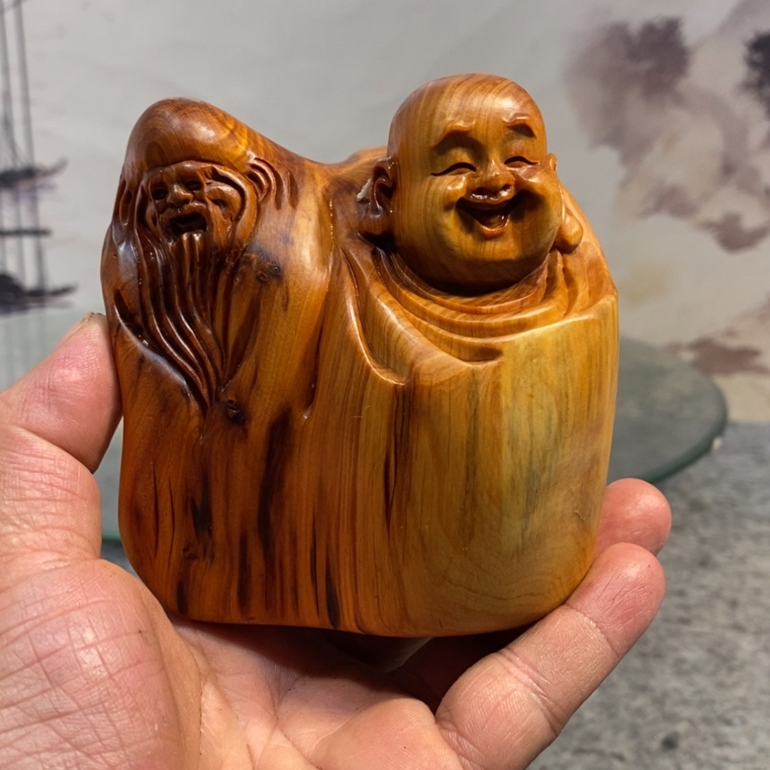 【闪购商品】柏木（崖柏）根雕木雕工艺品摆件家居手把件