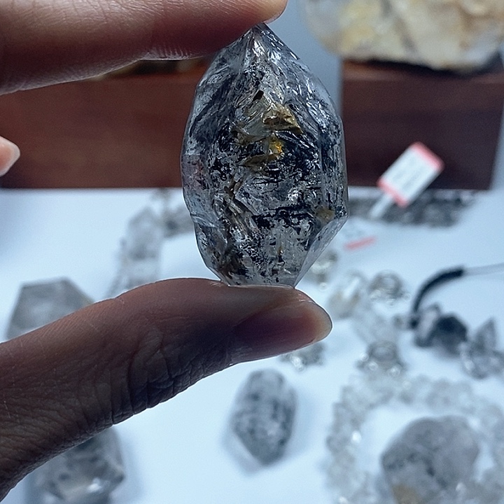 水晶手链未镶嵌黄泥散墨