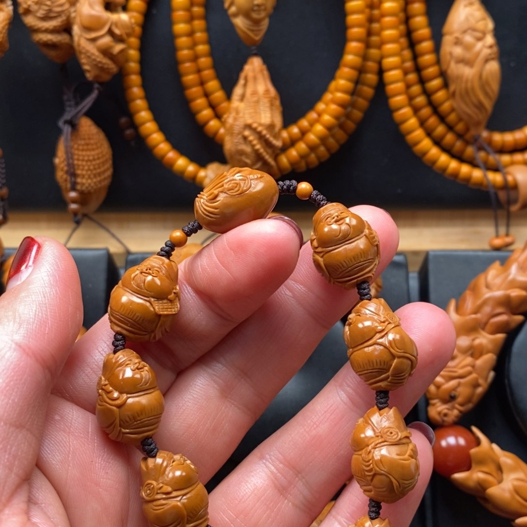 橄榄核手串@*夏小财神