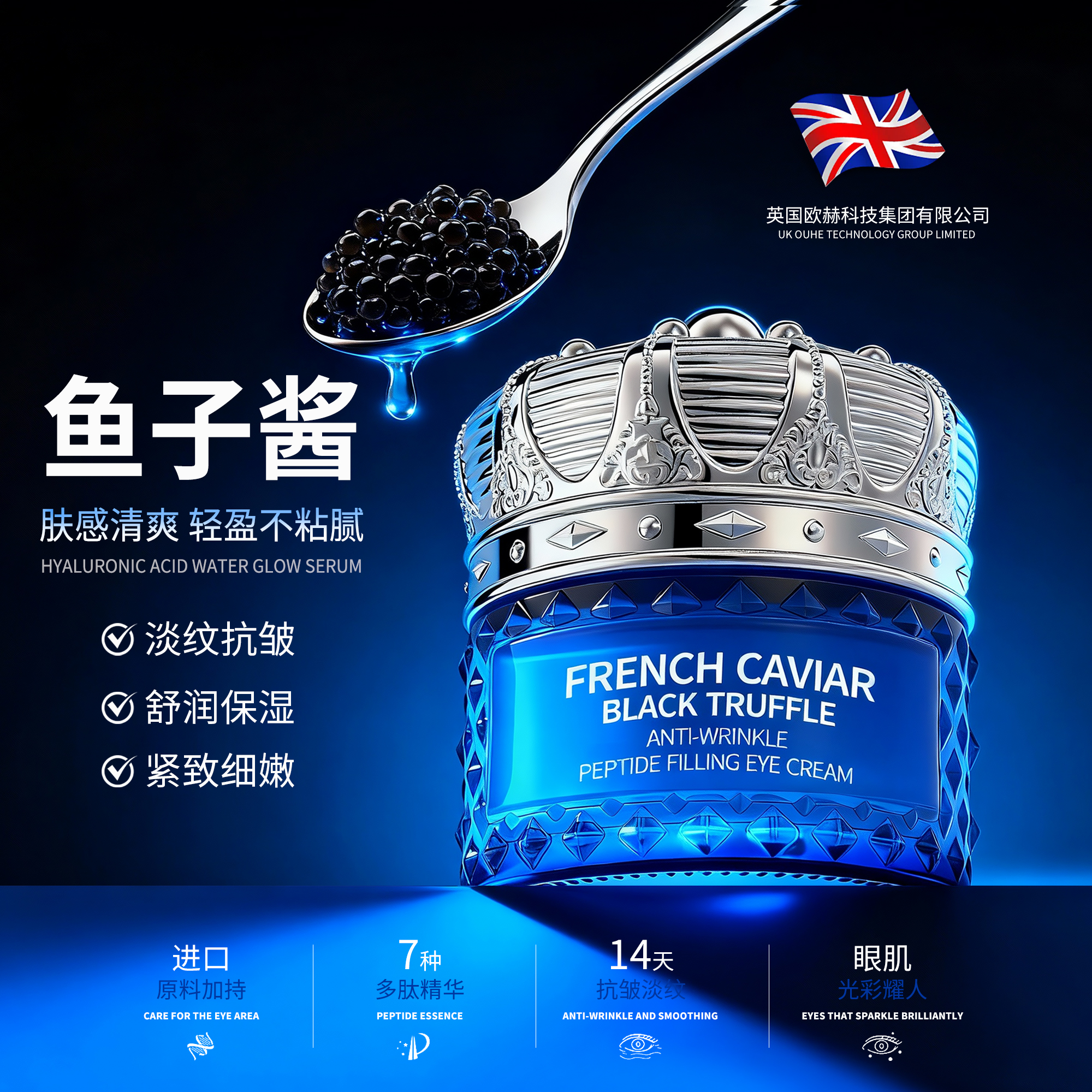 【瑞士皇冠白天鹅眼霜】抗皱幼肽填充眼霜