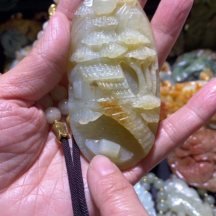 岫玉岫玉吊坠未镶嵌