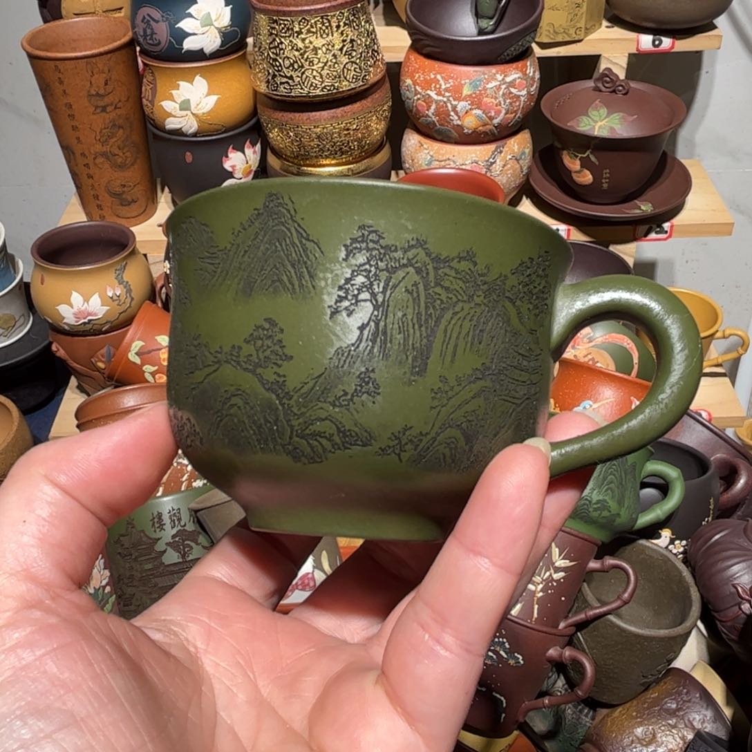 紫砂茶杯宜兴紫砂主人杯