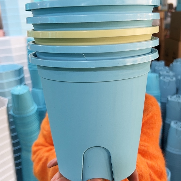 清仓圆形控根口18高18蓝色5个无托