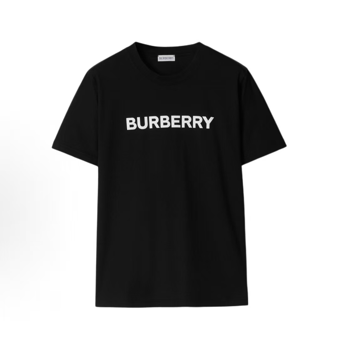 未使用 BURBERRY/博柏利  黑色徽标印花T恤 黑色 8055307 8s