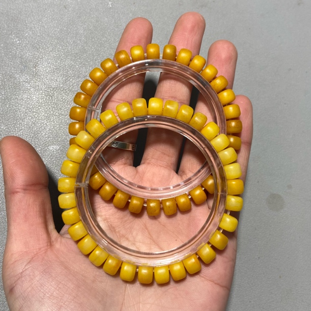 B425 老驼骨单圈手串（底色多样，发货发其一）