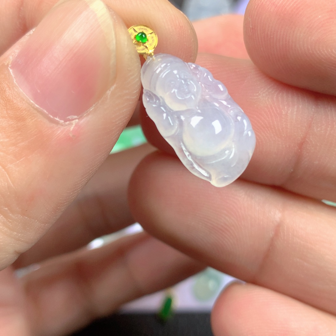 【闪购商品】翡翠18K金镶嵌颈饰翡翠