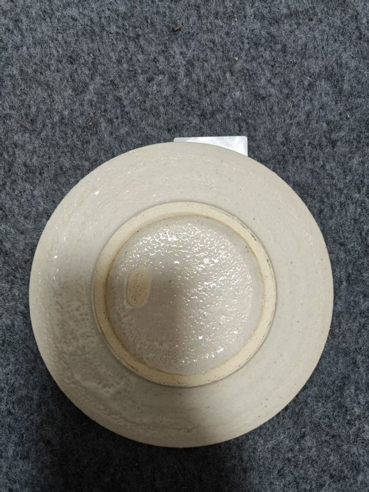 A260志野烧手绘竹叶纹盘子5只