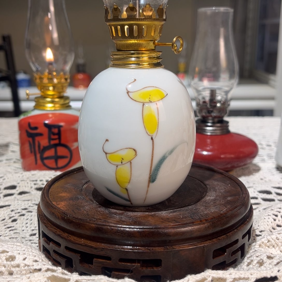 摆件景德镇陶瓷香薰灯
