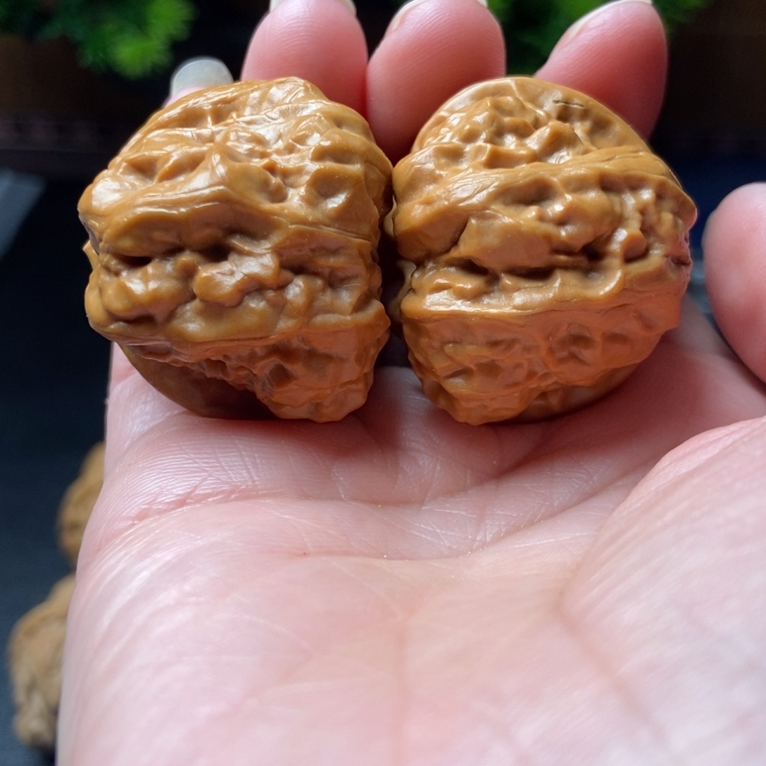 尐***炮文玩核桃把件蛤蟆头