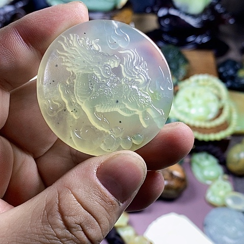未镶嵌蛇纹石玉手链
