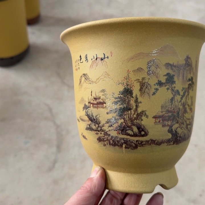 紫砂花盆紫砂花盆破损补发