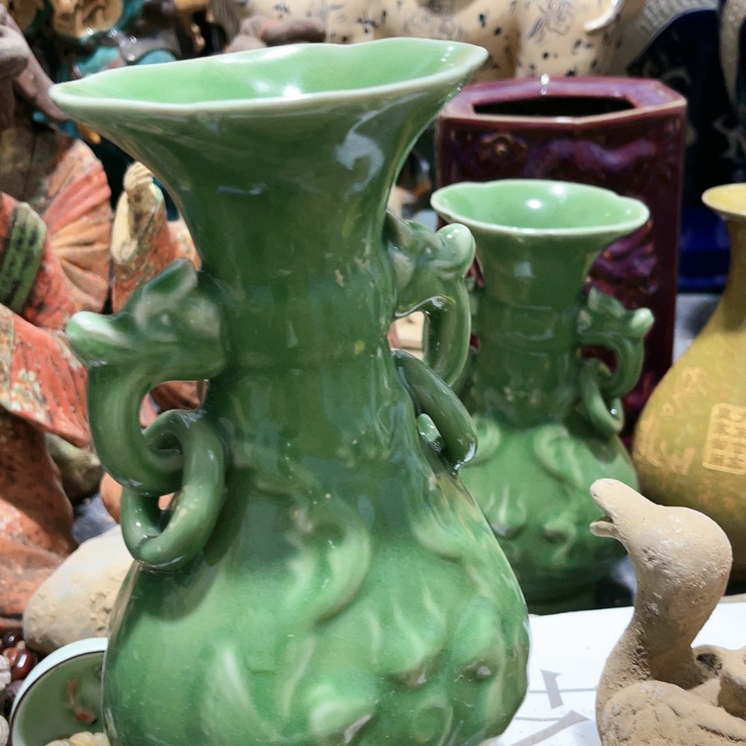 瓦当摆件摆件茶桌茶台陶瓷江***子