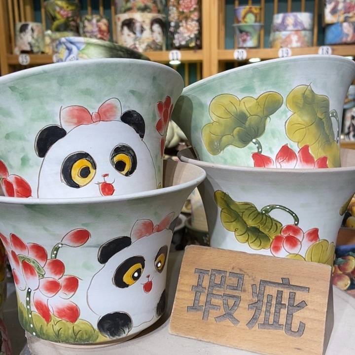 红陶景德镇艺术手绘作品