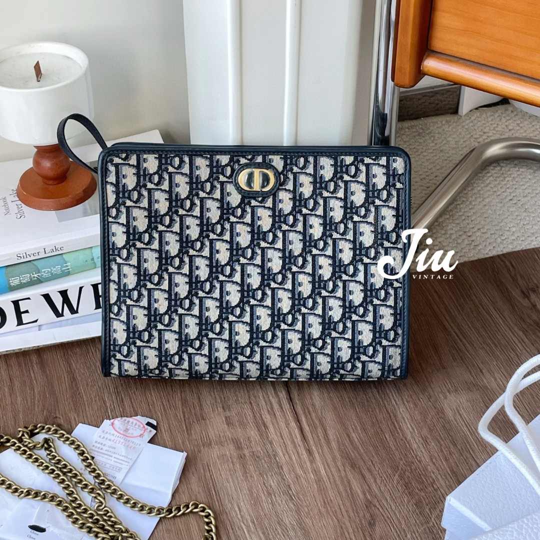 99新 DIOR/迪奥 蒙田手拿包盒子DJM7-3343