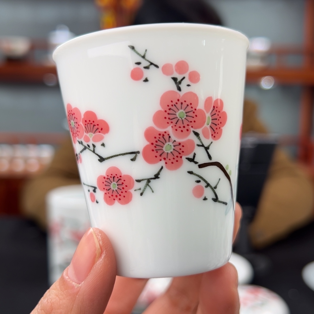 翠竹红梅小可乐杯杯