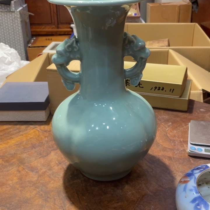 陶瓷小六古美术工艺品